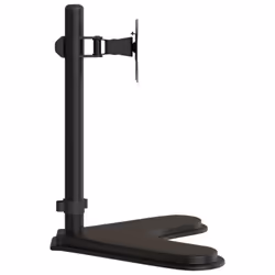 ) vidaXL Monitor Mount Single Monitor Stand Monitor Arm Mount Black Steel VESA - single (without arm - Additional view 4