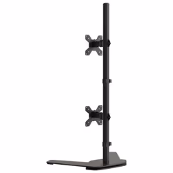 ) vidaXL Monitor Mount Single Monitor Stand Monitor Arm Mount Black Steel VESA - dual (without arm - Additional view 4