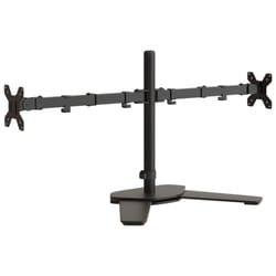 vidaXL Monitor Mount Single Monitor Stand Monitor Arm Mount Black Steel VESA - dual