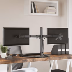 vidaXL Monitor Mount Single Monitor Stand Monitor Arm Mount Black Steel VESA - dual - Additional view 2