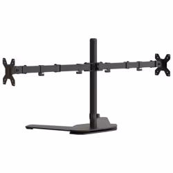 vidaXL Monitor Mount Single Monitor Stand Monitor Arm Mount Black Steel VESA - dual - Additional view 5