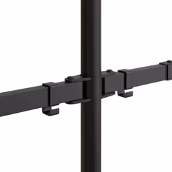 vidaXL Monitor Mount Single Monitor Stand Monitor Arm Mount Black Steel VESA - dual - Additional view 9