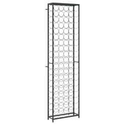 vidaXL Wine Rack for 95 Bottles Wine Shelf Bottle Holder Black Wrought Iron