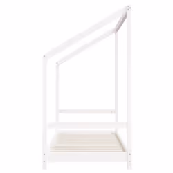 vidaXL Kids Bed Frame Wooden Bedstead Bed Base Children's Bed Solid Wood Pine - white, 80 x 200 cm - Additional view 4