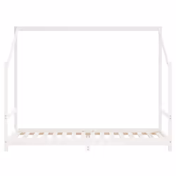 vidaXL Kids Bed Frame Wooden Bedstead Bed Base Children's Bed Solid Wood Pine - white, 80 x 200 cm - Additional view 5