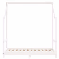 vidaXL Kids Bed Frame Wooden Bedstead Bed Base Children's Bed Solid Wood Pine - white, 70 x 140 cm - Additional view 5