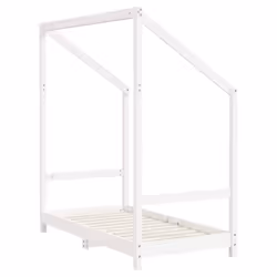 vidaXL Kids Bed Frame Wooden Bedstead Bed Base Children's Bed Solid Wood Pine - white, 70 x 140 cm - Additional view 6
