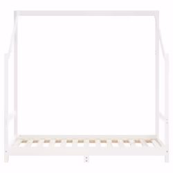 vidaXL Kids Bed Frame Wooden Bedstead Bed Base Children's Bed Solid Wood Pine - white, 80 x 160 cm - Additional view 5
