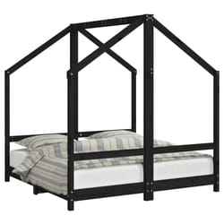 VidaXL 3200597 kids bed Black Wood