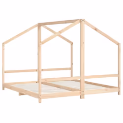 vidaXL Kids Bed Frame Wooden Bedstead Bed Base Children's Bed Solid Wood Pine - natural, 90 x 190 cm - Additional view 2