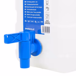vidaXL Water Container with Tap Storage Water Carrier Transparent Plastic - 12 l - Additional view 4