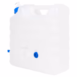 vidaXL Water Container with Tap Storage Water Carrier Transparent Plastic - 17 l