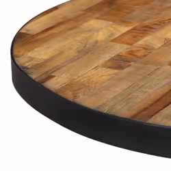 vidaXL Coffee Table Hall Side End Table Sofa Table Round Solid Reclaimed Teak - Additional view 4