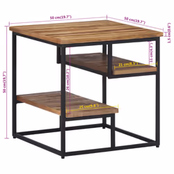 vidaXL Side Table End Table Tea Coffee Sofa Couch Table Solid Reclaimed Teak