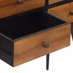 vidaXL Console Table with Drawers End Table Side Table Solid Reclaimed Teak - Additional view 7