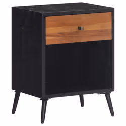 vidaXL Bedside Cabinet Nightstand Bed Side Table End Table Solid Wood Teak