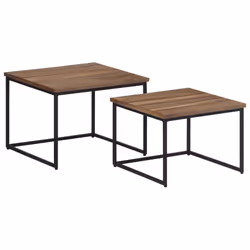 vidaXL Nesting Coffee Tables Nesting Table End Table 2 pcs Solid Wood Teak - Additional view 10