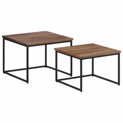 vidaXL Nesting Coffee Tables Nesting Table End Table 2 pcs Solid Wood Teak - Additional view 9