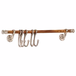 vidaXL Coat Rack Wall Mounted Coat Hook Hall Wall Hanger Wall Hook Aluminium