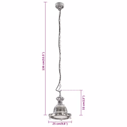 vidaXL Pendant Lighting Indoor Ceiling Light FixtureÂ Hanging Lamp Aluminium - Additional view 8