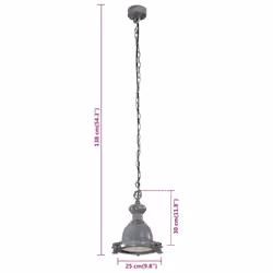vidaXL Pendant Lighting Indoor Ceiling Light FixtureÂ Hanging Lamp Aluminium - Additional view 8
