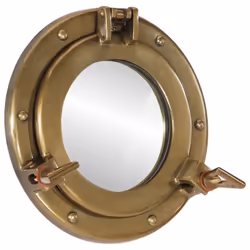vidaXLÃÂ Porthole MirrorÃÂ Wall Hanging Home Chic DecorativeÃÂ Aluminium and Glass