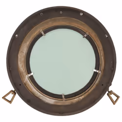 vidaXLÃÂ Porthole MirrorÃÂ Wall Hanging Home Chic DecorativeÃÂ Aluminium and Glass