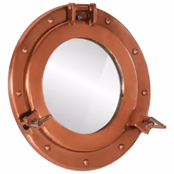 vidaXLÃÂ Porthole MirrorÃÂ Wall Hanging Home Chic DecorativeÃÂ Aluminium and Glass
