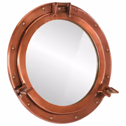 vidaXLÃÂ Porthole MirrorÃÂ Wall Hanging Home Chic DecorativeÃÂ Aluminium and Glass
