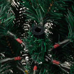 vidaXL Artificial Hinged Christmas Tree Pre Lit Xmas Tree with Cones & Berries - 150 cm - Additional view 6