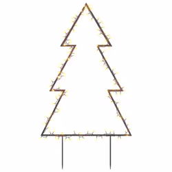 vidaXL Christmas Light Decoration Xmas Stake Light with Spikes Tree 115 LEDs