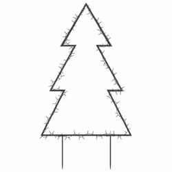 vidaXL Christmas Light Decoration Xmas Stake Light with Spikes Tree 115 LEDs - Additional view 4