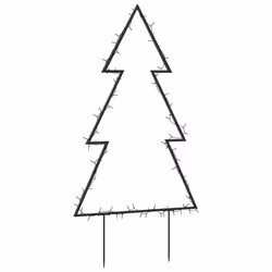 vidaXL Christmas Light Decoration Xmas Stake Light with Spikes Tree 80 LEDs - Additional view 6