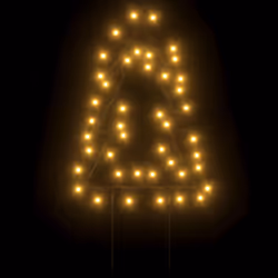 vidaXL Christmas Light Decorations Stake Light with Spikes 3 pcs Tree 50 LEDs - Additional view 4