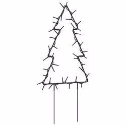 vidaXL Christmas Light Decorations Stake Light with Spikes 3 pcs Tree 50 LEDs - Additional view 7