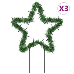 vidaXL Christmas Light Decorations Stake Light with Spikes 3 pcs Star 50 LEDs