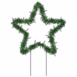 vidaXL Christmas Light Decorations Stake Light with Spikes 3 pcs Star 50 LEDs