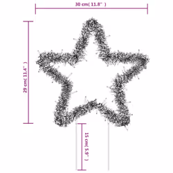 vidaXL Christmas Light Decorations Stake Light with Spikes 3 pcs Star 50 LEDs