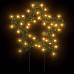 vidaXL Christmas Light Decorations Stake Light with Spikes 3 pcs Star 50 LEDs - Additional view 4
