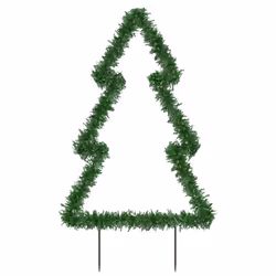 vidaXL Christmas Light Decoration Xmas Stake Light with Spikes Tree 80 LEDs - Additional view 4