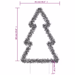 vidaXL Christmas Light Decoration Xmas Stake Light with Spikes Tree 80 LEDs - Additional view 9