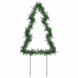 vidaXL Christmas Light Decorations Stake Light with Spikes 3 pcs Tree 50 LEDs