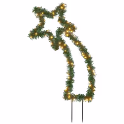 vidaXL Christmas Light Decoration Stake Light with Spikes Meteor 115 LEDs