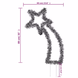 vidaXL Christmas Light Decoration Stake Light with Spikes Meteor 115 LEDs