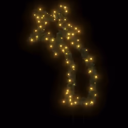 vidaXL Christmas Light Decoration Xmas Stake Light with Spikes Meteor 80 LEDs