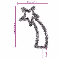 vidaXL Christmas Light Decoration Xmas Stake Light with Spikes Meteor 80 LEDs - Additional view 9