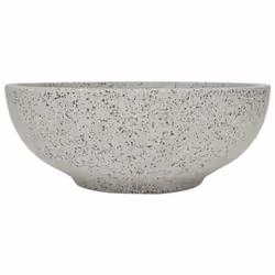 vidaXL Countertop Basin Bathroom Sink Wash Basin Vessel Sink Round Ceramic - light grey