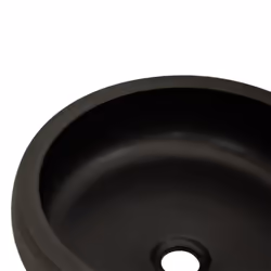 vidaXL Countertop Basin Bathroom Sink Wash Basin Vessel Sink Round Ceramic - black and brown - Additional view 4