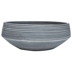 vidaXL Countertop Basin Bathroom Sink Wash Basin Vessel Sink Round Ceramic - dark grey
