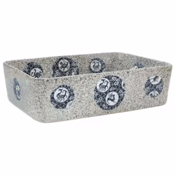 vidaXL Countertop Basin Bathroom Sink Vessel Multicolour Rectangular Ceramic - multicolour